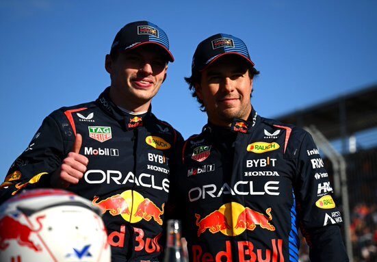 Sergio Perez and Max Verstappen (Red Bull Racing / X)